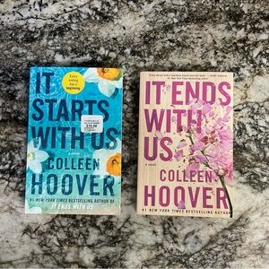 Set of  books by Colleen Hoover: “It Starts with Us” and “It Ends with Us”